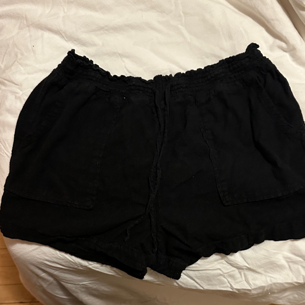 Time and Tru High Waist Black Shorts